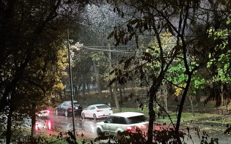 Almatıya ilk qar yağdı