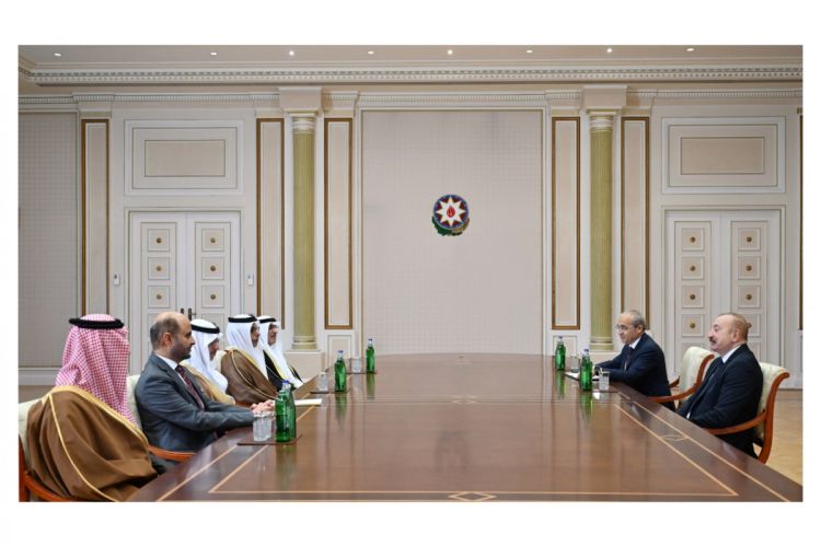 İlham Əliyev Ərəb Koordinasiya Qrupuna daxil olan üzv qurumların rəhbər şəxslərini qəbul edib