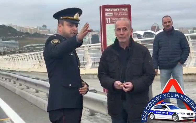 Bakıda qaydaları pozan piyadalara qəza görüntüləri göstərildi - VİDEO