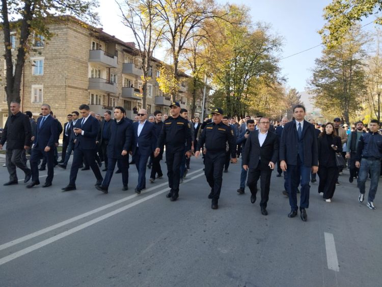 Xankəndidə Zəfər Gününə həsr olunan hərbi yürüş keçirilib -  FOTO
