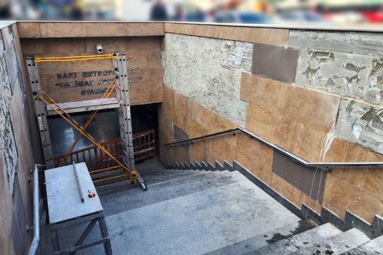 Metronun "Nərimanov" stansiyasının 4-cü keçid çıxışı  bağlanıb