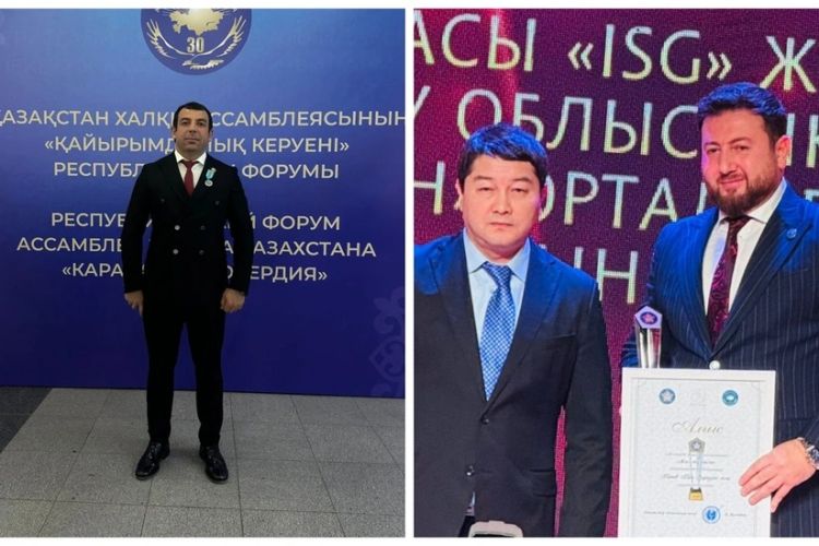 Qazaxıstan prezidenti iki azərbaycanlını təltif edib