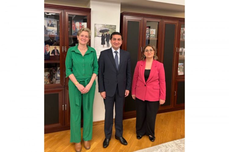 Hikmət Hacıyev Niderland səfiri ilə görüşüb