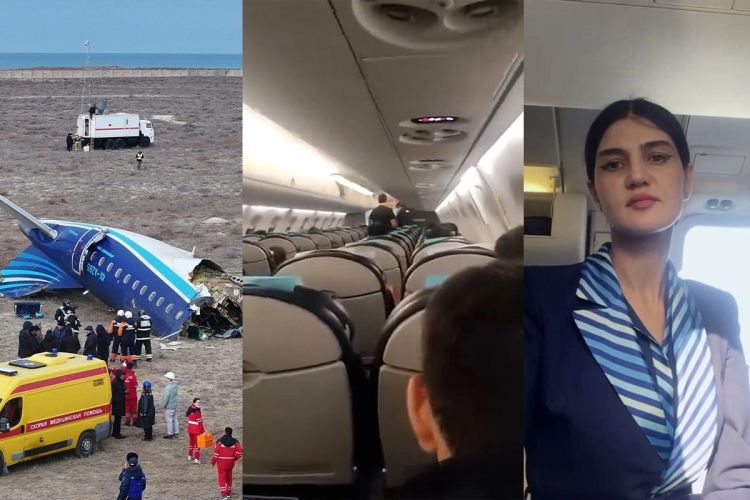 "Sizinlə danışan təyyarə bələdçisi Hökumə Əliyevadır" - Qəzadan öncə çəkilən  GÖRÜNTÜLƏR