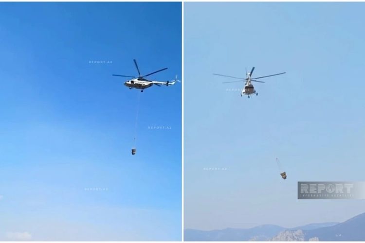 Laçın və Kəlbəcərdə yanğının söndürülməsinə iki helikopter cəlb edilib