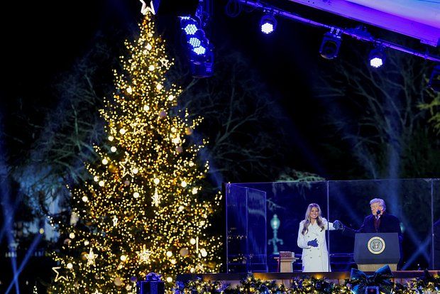 Tramp Milad ağacını yandırdı