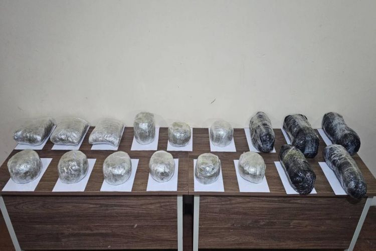 İrandan Azərbaycana 24 kq narkotik keçirilməsinin qarşısı alınıb