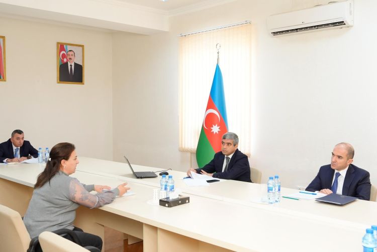 Nazir Anar Əliyev Kürdəmirdə vətəndaşları qəbul edib - FOTO