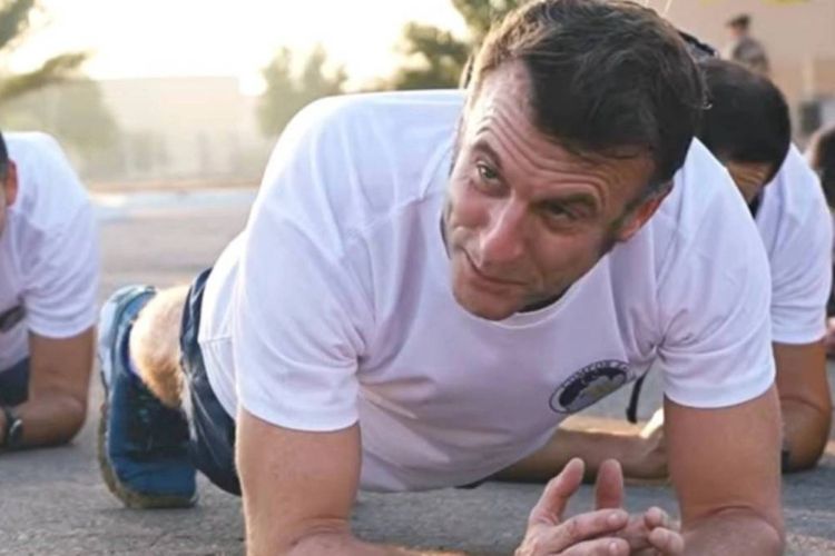 Makron bu dəfə də gülüş hədəfinə çevrildi - VİDEO