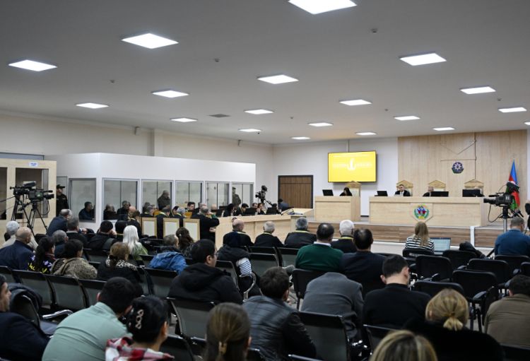 Ermənistan vətəndaşlarının məhkəməsi təqsirləndirilən şəxslərin son söz çıxışları ilə davam etdirilib