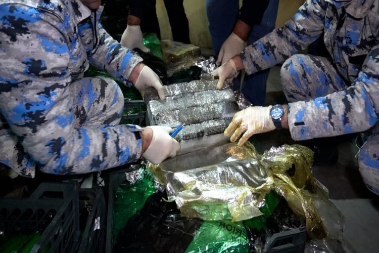 Astara Gömrük İdarəsində 148 kiloqramdan artıq narkotik vasitə aşkarlanıb - FOTO