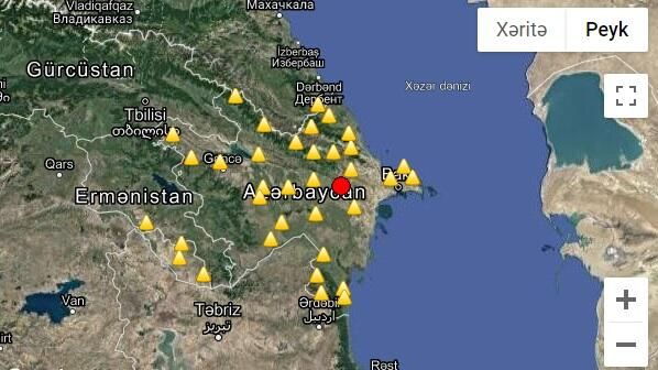 Şamaxı rayonunda zəlzələ baş verib