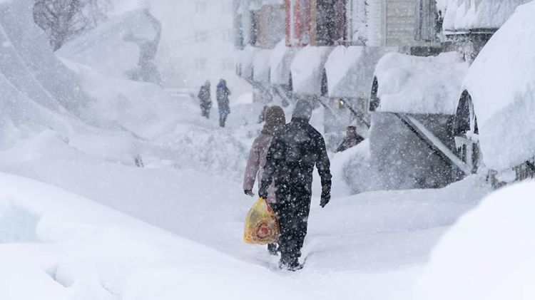 Kamçatkada qar yağışı son 60 ilin ən yüksək həddinə çatıb