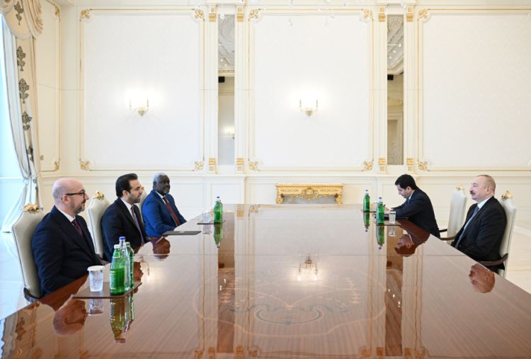 Prezident İlham Əliyev “Zayed İnsan Qardaşlığı Mükafatı” ilə bağlı nümayəndə heyətini qəbul edib