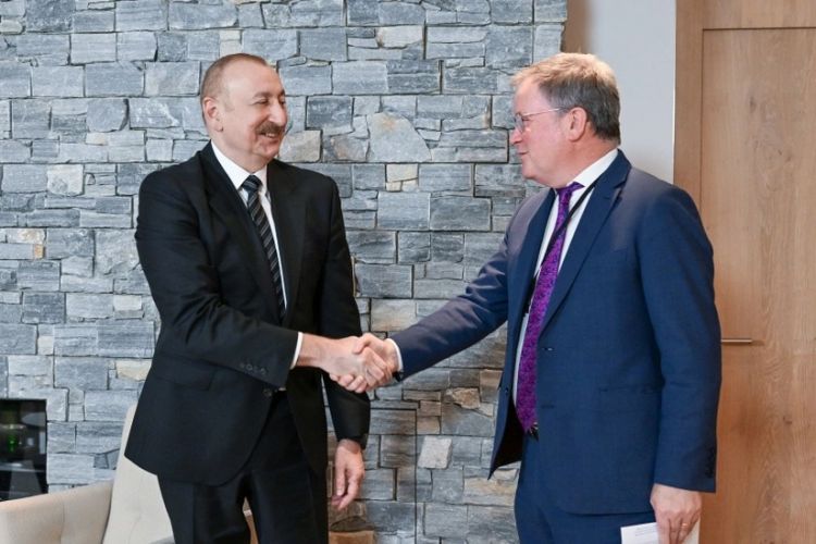 Prezident Davosda "Vitol" şirkətinin baş icraçı direktoru ilə görüşüb