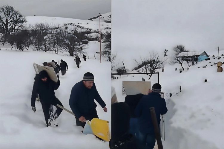 Lerikdə şəhid bacısı ölümündən 3 gün sonra dəfn olundu