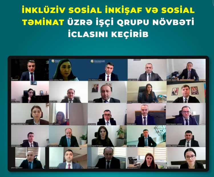 İnklüziv sosial inkişaf və sosial təminat üzrə İşçi qrupu növbəti iclasını keçirib
