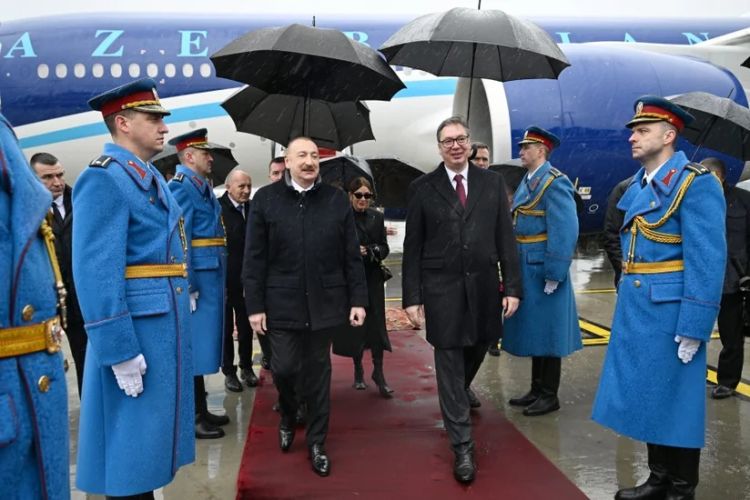 İlham Əliyevin Serbiyaya səfərinə dair  videoçarx paylaşılıb