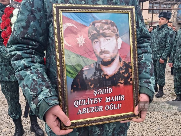 Cəlilabadda itkin-şəhidi Mahir Quliyev dəfn edilib