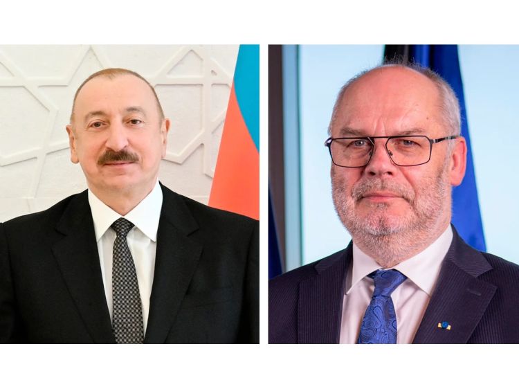 İlham Əliyev Estoniya prezidentini təbrik edib
