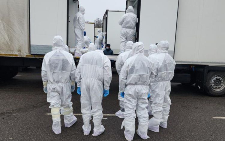 Rusiya 1000 hərbçinin meyitini Ukraynaya təhvil verib