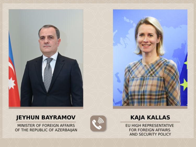 Ceyhun Bayramov Kaya Kallasla bölgədəki təhlükəsizlik vəziyyətini müzakirə edib