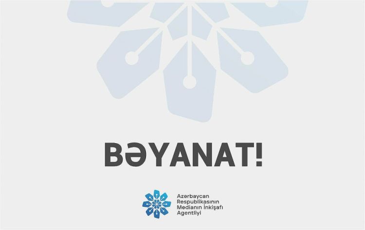 Medianın İnkişafı Agentliyi bəyanat yaydı