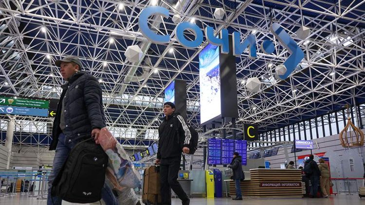 Soçi hava limanında müvəqqəti məhdudiyyətlər tətbiq edilib