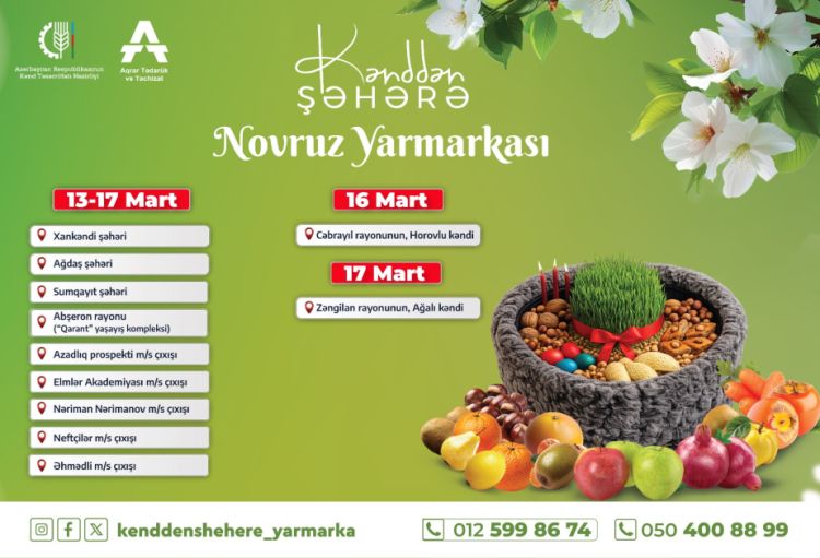"Kənddən Şəhərə" Novruz yarmarkası təşkil ediləcək