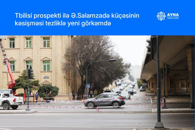 Paytaxtın bu prospektində hərəkət sxemi  dəyişir