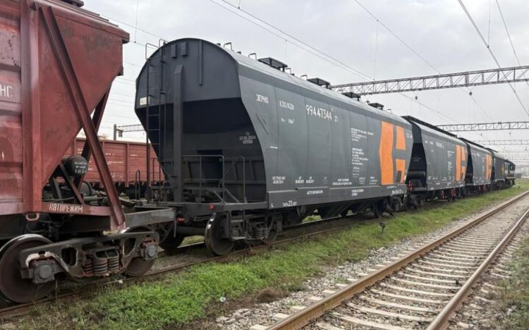 Ermənistana göndərilən Rusiya taxılı Biləcəridən yola salınıb