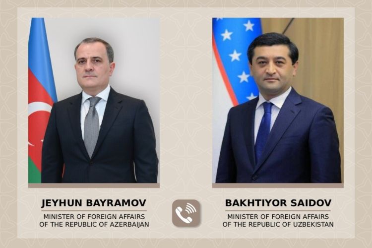 Ceyhun Bayramovla Özbəkistan Respublikasının xarici işlər naziri arasında telefon danışığı olub