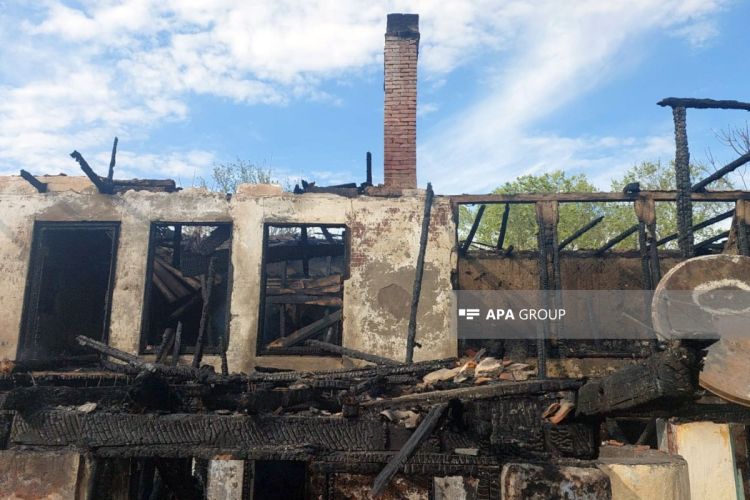 Masallıda ev yanıb, baba və nəvə ölüb - YENİLƏNİB