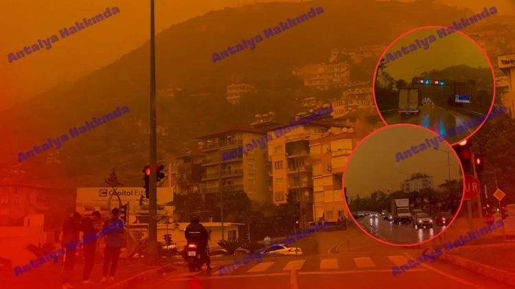 Antalya narıncı rəngə boyandı - VİDEO