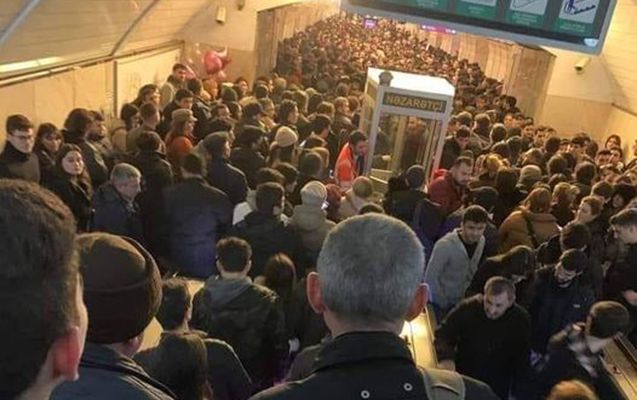 Ötən ay ən çox sərnişin sıxlığı olan metrostansiya açıqlandı