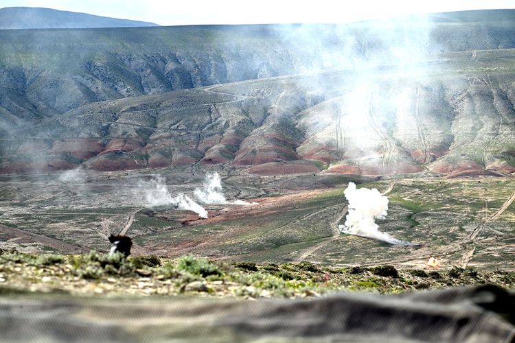 Zakir Həsənov döyüş atışlı taktiki təlimi yoxladı