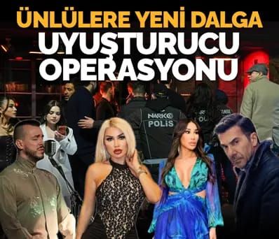 Türkiyəli məşhurları hədəf alan narkotik əməliyyatının yeni dalğası
