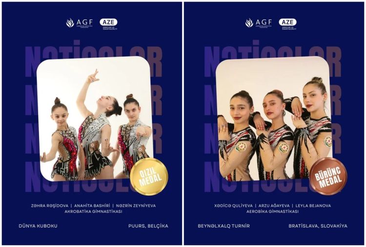 Azərbaycanın akrobatika gimnastları Dünya Kubokunda qızıl medal qazanıblar
