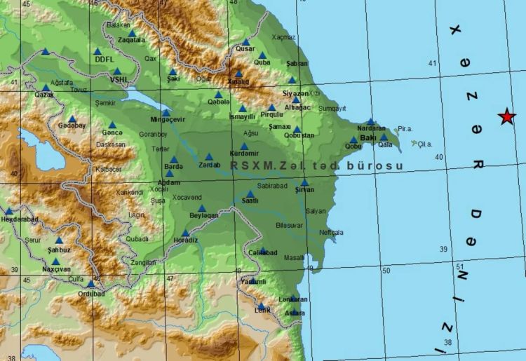 Xəzər dənizində növbəti  ZƏLZƏLƏ