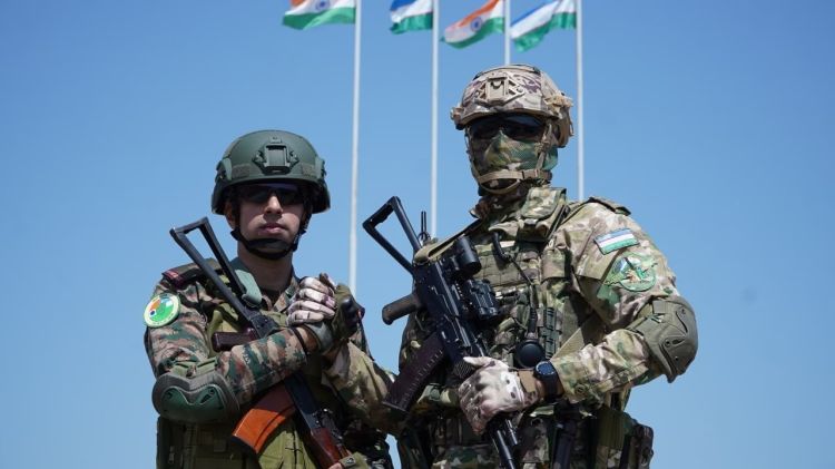 Özbəkistan və Hindistan hərbçiləri "Dustlik-7" birgə hərbi təlimlərə başlayıb