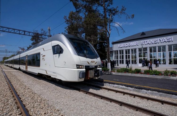 Kürdəmir dəmiryol stansiyası istifadəyə verildi - FOTO