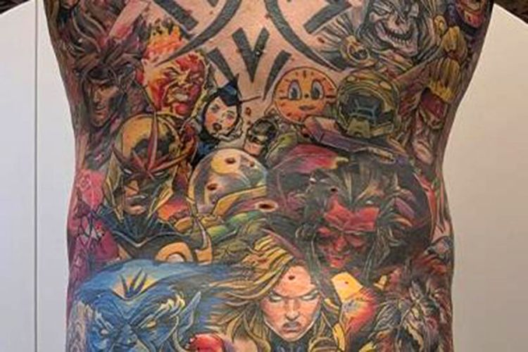 "Marvel" tatuajları ilə Ginnesin Rekordlar Kitabına düşdü