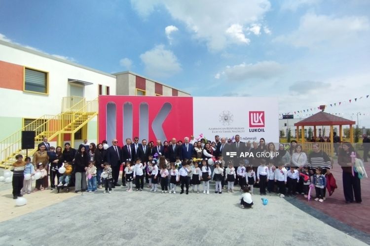 Füzuli şəhərində yeni tikilmiş uşaq bağçasının açılışı olub