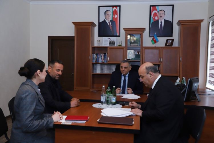 Səfərbərlik Xidmətinin rəisi Sabirabadda vətəndaşları qəbul edib - FOTO