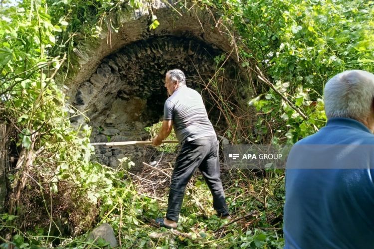 Balakəndə V-VII əsrlərə aid Alban məbədi olduğu ehtimal olunan abidə tapılıb