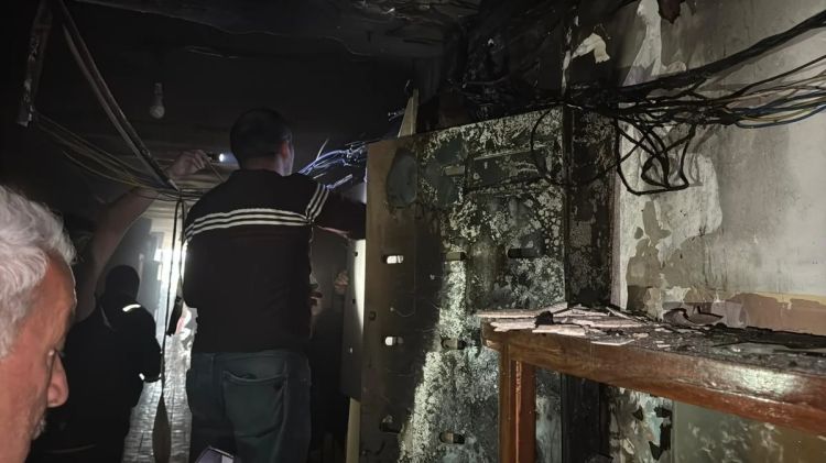Sumqayıtda yataqxanada yanğın olub, 12 nəfər təxliyə edilib
