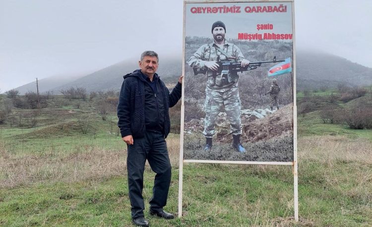 Silahdaşı məzarı Quzanlıdan Abdala köçürülən şəhid Müşfiq Abbasovdan danışdı