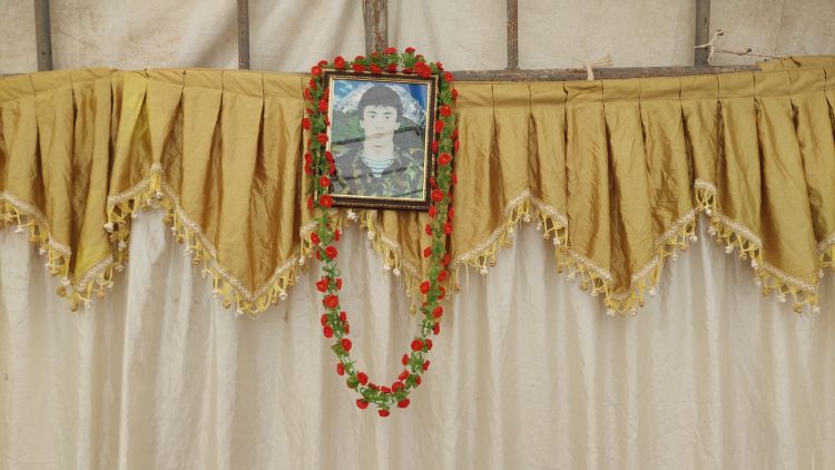 İtkin şəhid Rafiq Cəfərov Füzulidə dəfn olunub - FOTO