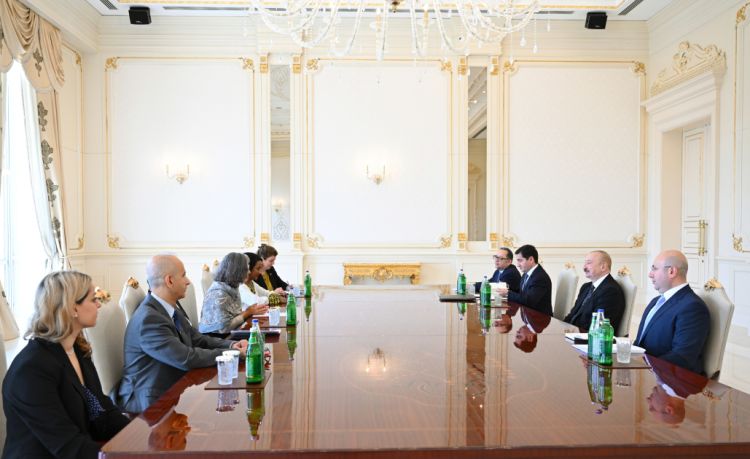 Prezident İlham Əliyev Anaklaudia Rossbaxı qəbul edib - FOTO