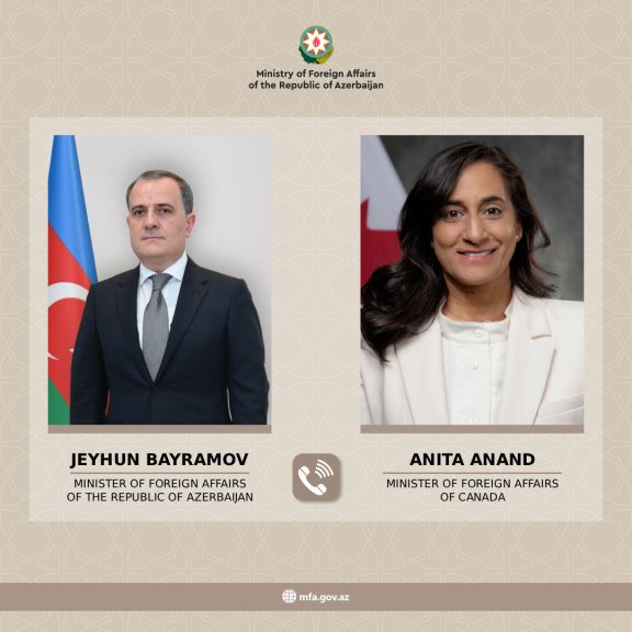 Ceyhun Bayramov kanadalı həmkarı ilə Azərbaycan-Ermənistan sülh prosesini müzakirə edib